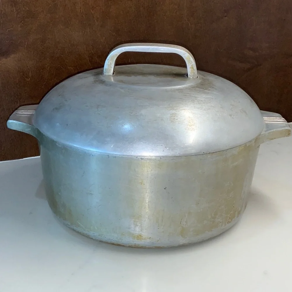 Vintage Wagner Ware Magnalite 4248 Sidney 0 Dutch Oven Roaster Stock Pot W/Lid